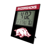 University of Arkansas Fayetteville Razorbacks Color Block Wall Clock