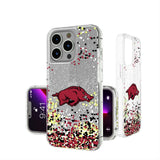 University of Arkansas Fayetteville Razorbacks Confetti Glitter Phone Case for Apple iPhone