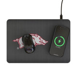 University of Arkansas Fayetteville Razorbacks Linen 15-Watt Wireless Charger and Mouse Pad