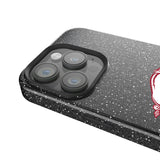 University of Arkansas Fayetteville Razorbacks Linen Black Bling Phone Case for Apple iPhone