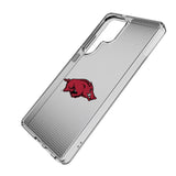 University of Arkansas Fayetteville Razorbacks Linen Clear Phone Case for Samsung Galaxy