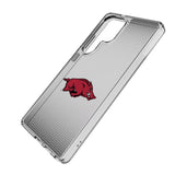 University of Arkansas Fayetteville Razorbacks Linen Clear Phone Case for Samsung Galaxy