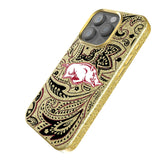 University of Arkansas Fayetteville Razorbacks Paisley Bling Phone Case for Apple iPhone