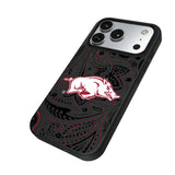 University of Arkansas Fayetteville Razorbacks Paisley MagSafe Compatible Phone Case for Apple iPhone