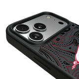 University of Arkansas Fayetteville Razorbacks Paisley MagSafe Compatible Phone Case for Apple iPhone