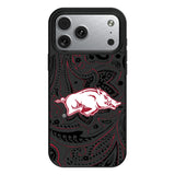 University of Arkansas Fayetteville Razorbacks Paisley MagSafe Compatible Phone Case for Apple iPhone
