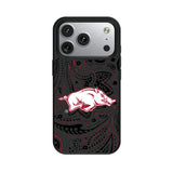 University of Arkansas Fayetteville Razorbacks Paisley MagSafe Compatible Phone Case for Apple iPhone