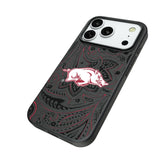 University of Arkansas Fayetteville Razorbacks Paisley MagSafe Compatible Phone Case for Apple iPhone