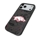 University of Arkansas Fayetteville Razorbacks Paisley MagSafe Compatible Phone Case for Apple iPhone