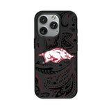 University of Arkansas Fayetteville Razorbacks Paisley MagSafe Compatible Phone Case for Apple iPhone