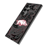 University of Arkansas Fayetteville Razorbacks Paisley MagSafe Compatible Phone Case for Samsung Galaxy