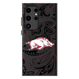 University of Arkansas Fayetteville Razorbacks Paisley MagSafe Compatible Phone Case for Samsung Galaxy
