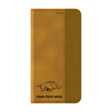 University of Arkansas Fayetteville Razorbacks Personalized Burn Folio Phone Case for Samsung Galaxy