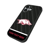 University of Arkansas Fayetteville Razorbacks Personalized EndZone Plus Bump Phone Case for Apple iPhone