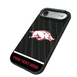 University of Arkansas Fayetteville Razorbacks Personalized EndZone Plus Bump Phone Case for Apple iPhone
