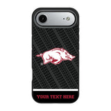 University of Arkansas Fayetteville Razorbacks Personalized EndZone Plus Bump Phone Case for Apple iPhone