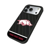 University of Arkansas Fayetteville Razorbacks Personalized EndZone Plus Bump Phone Case for Apple iPhone