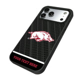 University of Arkansas Fayetteville Razorbacks Personalized EndZone Plus Bump Phone Case for Apple iPhone