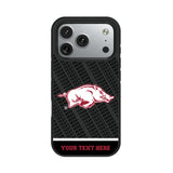 University of Arkansas Fayetteville Razorbacks Personalized EndZone Plus Bump Phone Case for Apple iPhone
