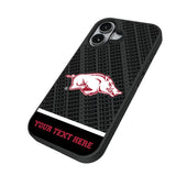 University of Arkansas Fayetteville Razorbacks Personalized EndZone Plus Bump Phone Case for Apple iPhone