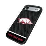 University of Arkansas Fayetteville Razorbacks Personalized EndZone Plus Bump Phone Case for Apple iPhone