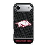 University of Arkansas Fayetteville Razorbacks Personalized EndZone Plus Bump Phone Case for Apple iPhone