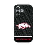 University of Arkansas Fayetteville Razorbacks Personalized EndZone Plus Bump Phone Case for Apple iPhone