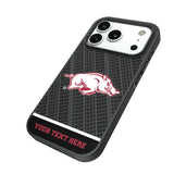 University of Arkansas Fayetteville Razorbacks Personalized EndZone Plus Bump Phone Case for Apple iPhone