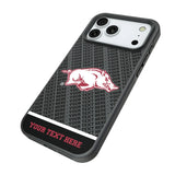 University of Arkansas Fayetteville Razorbacks Personalized EndZone Plus Bump Phone Case for Apple iPhone