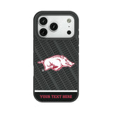 University of Arkansas Fayetteville Razorbacks Personalized EndZone Plus Bump Phone Case for Apple iPhone