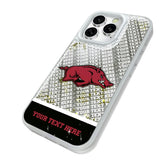 University of Arkansas Fayetteville Razorbacks Personalized EndZone Plus Glitter Phone Case for Apple iPhone