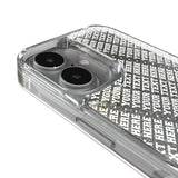 University of Arkansas Fayetteville Razorbacks Personalized EndZone Plus Glitter Phone Case for Apple iPhone