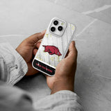 University of Arkansas Fayetteville Razorbacks Personalized EndZone Plus Glitter Phone Case for Apple iPhone