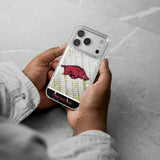 University of Arkansas Fayetteville Razorbacks Personalized EndZone Plus Glitter Phone Case for Apple iPhone