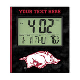 University of Arkansas Fayetteville Razorbacks Personalized Hatch Wall Clock
