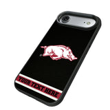 University of Arkansas Fayetteville Razorbacks Personalized Stripe Bump Phone Case for Apple iPhone