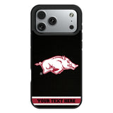 University of Arkansas Fayetteville Razorbacks Personalized Stripe Bump Phone Case for Apple iPhone