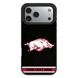 University of Arkansas Fayetteville Razorbacks Personalized Stripe Bump Phone Case for Apple iPhone