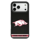 University of Arkansas Fayetteville Razorbacks Personalized Stripe Bump Phone Case for Apple iPhone