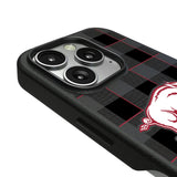 University of Arkansas Fayetteville Razorbacks Plaid MagSafe Compatible Phone Case for Apple iPhone