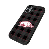 University of Arkansas Fayetteville Razorbacks Plaid MagSafe Compatible Phone Case for Apple iPhone