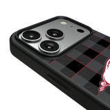 University of Arkansas Fayetteville Razorbacks Plaid MagSafe Compatible Phone Case for Apple iPhone
