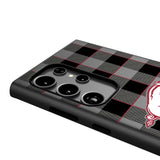 University of Arkansas Fayetteville Razorbacks Plaid MagSafe Compatible Phone Case for Samsung Galaxy