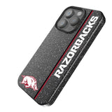 University of Arkansas Fayetteville Razorbacks Sidebar Black Bling Phone Case for Apple iPhone