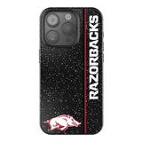 University of Arkansas Fayetteville Razorbacks Sidebar Black Bling Phone Case for Apple iPhone