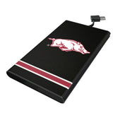 University of Arkansas Fayetteville Razorbacks Stripe 5000mAh Flat Powerbank