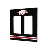 University of Arkansas Fayetteville Razorbacks Stripe Hidden-Screw Light Switch Plate