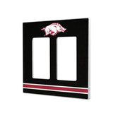 University of Arkansas Fayetteville Razorbacks Stripe Hidden-Screw Light Switch Plate