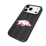 University of Arkansas Fayetteville Razorbacks Text Backdrop MagSafe Compatible Phone Case for Apple iPhone