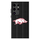 University of Arkansas Fayetteville Razorbacks Text Backdrop MagSafe Compatible Phone Case for Samsung Galaxy